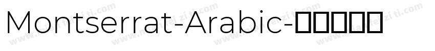 Montserrat-Arabic字体转换