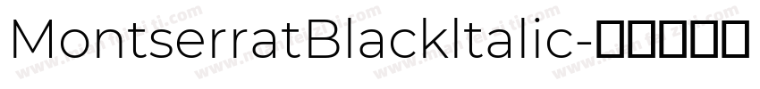 MontserratBlackltalic字体转换