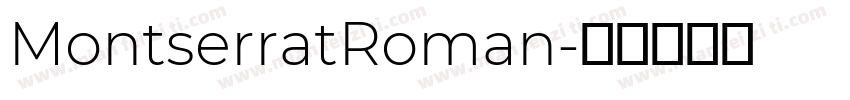 MontserratRoman字体转换