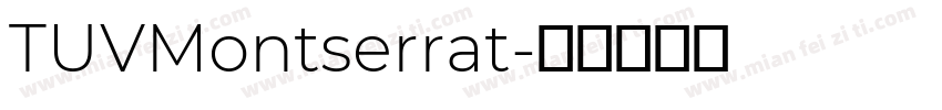 TUVMontserrat字体转换
