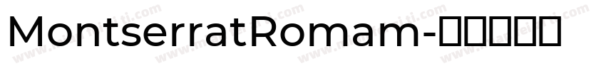 MontserratRomam字体转换