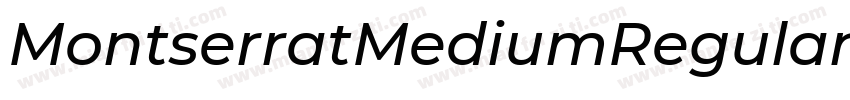 MontserratMediumRegular字体转换