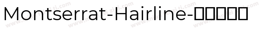 Montserrat-Hairline字体转换