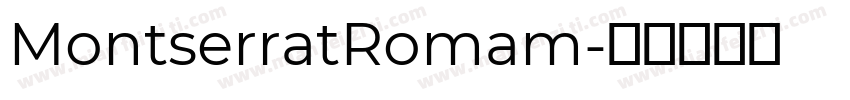 MontserratRomam字体转换