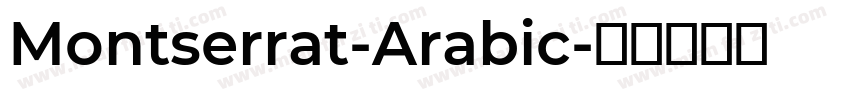 Montserrat-Arabic字体转换