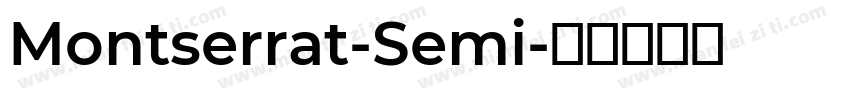 Montserrat-Semi字体转换