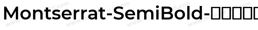 Montserrat-SemiBold字体转换
