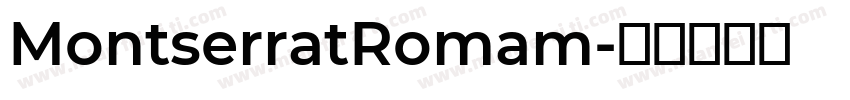 MontserratRomam字体转换