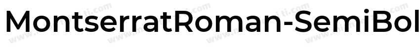 MontserratRoman-SemiBold字体转换