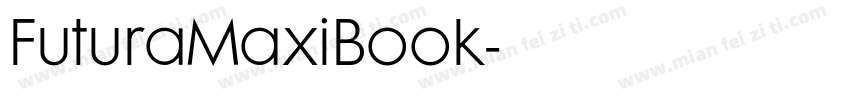 FuturaMaxiBook字体转换