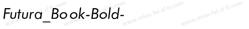 Futura_Book-Bold字体转换