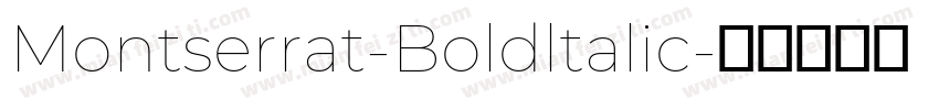 Montserrat-Boldltalic字体转换