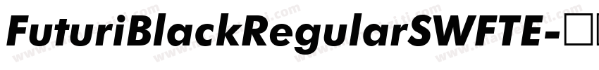 FuturiBlackRegularSWFTE字体转换