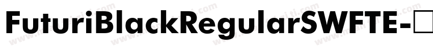 FuturiBlackRegularSWFTE字体转换