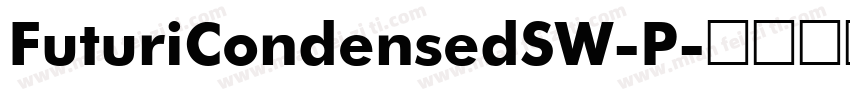 FuturiCondensedSW-P字体转换