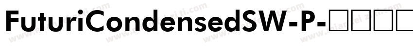 FuturiCondensedSW-P字体转换