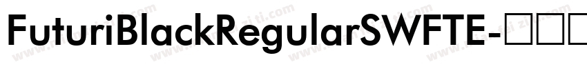 FuturiBlackRegularSWFTE字体转换