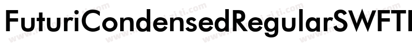 FuturiCondensedRegularSWFTE字体转换