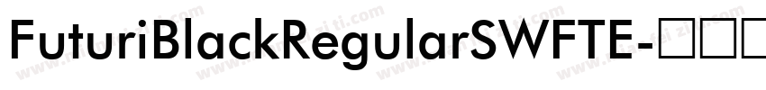 FuturiBlackRegularSWFTE字体转换
