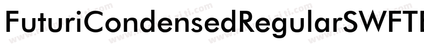 FuturiCondensedRegularSWFTE字体转换