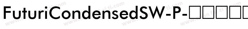 FuturiCondensedSW-P字体转换