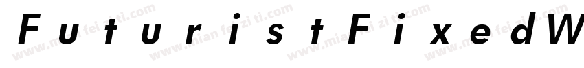 FuturistFixedWidt字体转换