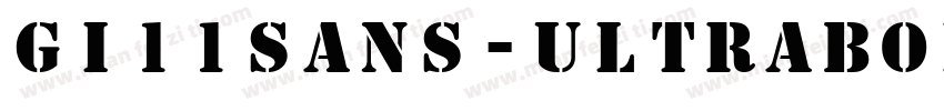 Gi11Sans-UltraBold字体转换