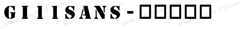 Gi11Sans字体转换