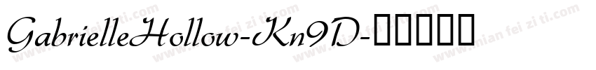 GabrielleHollow-Kn9D字体转换