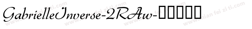 GabrielleInverse-2RAw字体转换