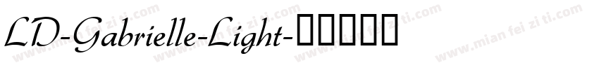 LD-Gabrielle-Light字体转换