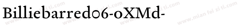 Billiebarred06-oXMd字体转换