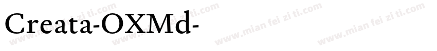 Creata-OXMd字体转换