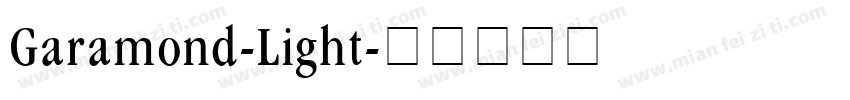 Garamond-Light字体转换