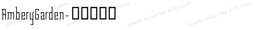 AmberyGarden字体转换