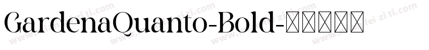 GardenaQuanto-Bold字体转换