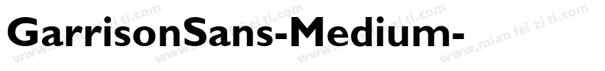 GarrisonSans-Medium字体转换