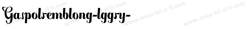 Gaspolremblong-lggry字体转换