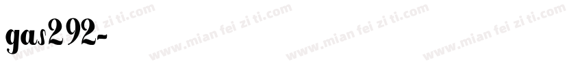 gas292字体转换