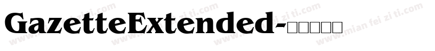 GazetteExtended字体转换