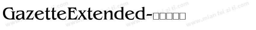 GazetteExtended字体转换