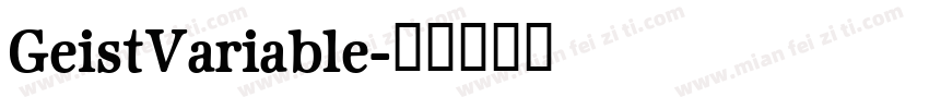 GeistVariable字体转换