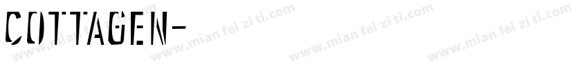 COTTAGEN字体转换