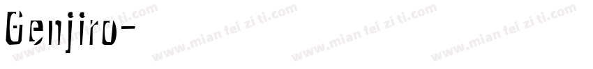 Genjiro字体转换