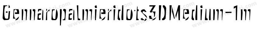 Gennaropalmieridots3DMedium-1mVM字体转换