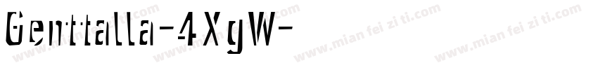 Genttalla-4XgW字体转换