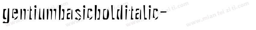 gentiumbasicbolditalic字体转换
