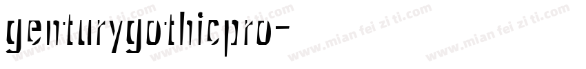 genturygothicpro字体转换