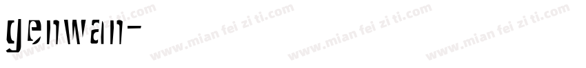 genwan字体转换