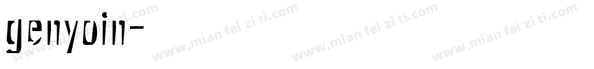 genyoin字体转换